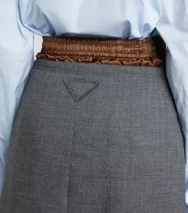 Prada Layered pleated wool midi skirt | Thumbnail 6 Prada Layered pleated wool midi skirt | Thumbnail 6
