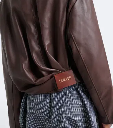 Loewe Draped leather jacket | Thumbnail 3 Loewe Draped leather jacket | Thumbnail 3