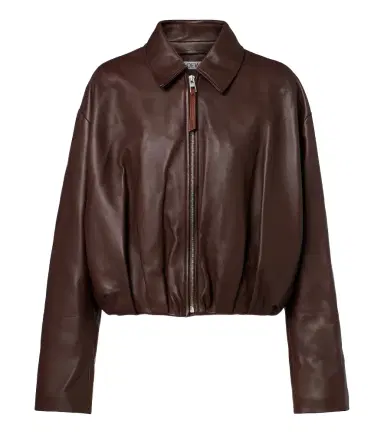 Loewe Draped leather jacket | Thumbnail 1 Loewe Draped leather jacket | Thumbnail 1