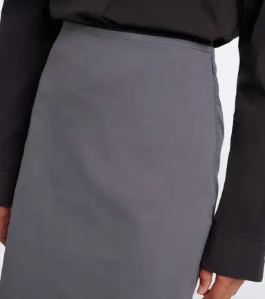 Miu Miu Cotton-blend poplin pencil skirt | Thumbnail 3 Miu Miu Cotton-blend poplin pencil skirt | Thumbnail 3