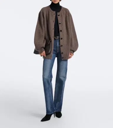 Nour Hammour Laurel oversized cashmere and wool cardigan | Thumbnail 4 Nour Hammour Laurel oversized cashmere and wool cardigan | Thumbnail 4