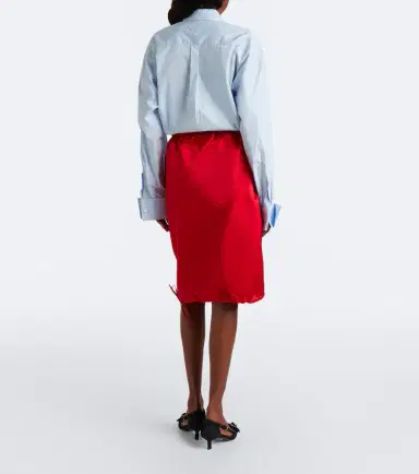 Prada Silk satin midi skirt | Thumbnail 2 Prada Silk satin midi skirt | Thumbnail 2