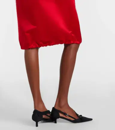 Prada Silk satin midi skirt | Thumbnail 5 Prada Silk satin midi skirt | Thumbnail 5