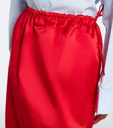 Prada Silk satin midi skirt | Thumbnail 7 Prada Silk satin midi skirt | Thumbnail 7