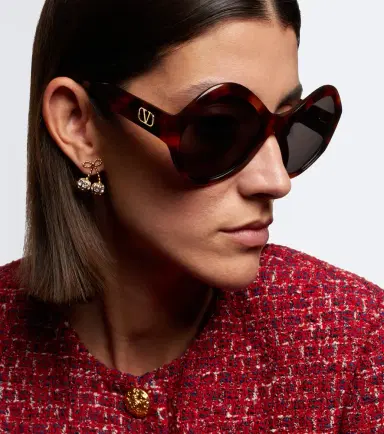 Valentino L'8 VLogo round sunglasses | Thumbnail 4 Valentino L'8 VLogo round sunglasses | Thumbnail 4