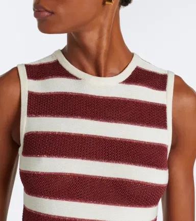 Eres Régulière striped cotton-blend midi dress | Thumbnail 2 Eres Régulière striped cotton-blend midi dress | Thumbnail 2