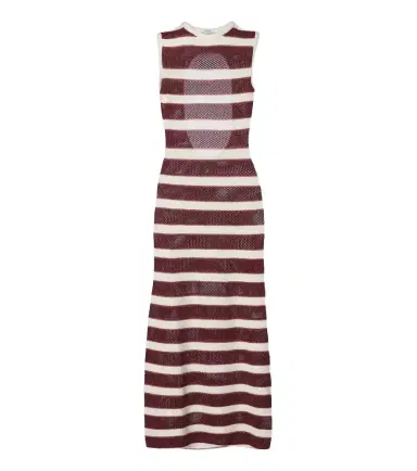 Eres Régulière striped cotton-blend midi dress | Thumbnail 1 Eres Régulière striped cotton-blend midi dress | Thumbnail 1