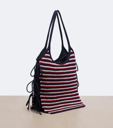 Miu Miu Ivy crochet striped shopper | Thumbnail 3 Miu Miu Ivy crochet striped shopper | Thumbnail 3