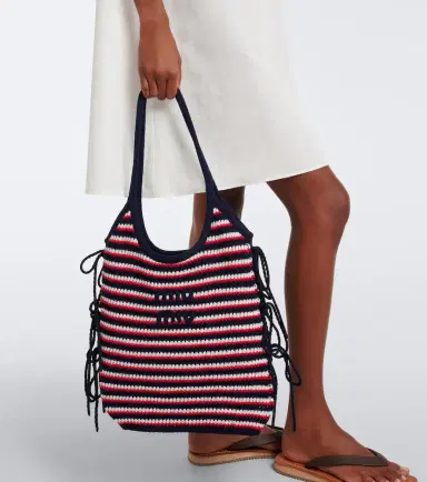 Miu Miu Ivy crochet striped shopper | Thumbnail 5 Miu Miu Ivy crochet striped shopper | Thumbnail 5