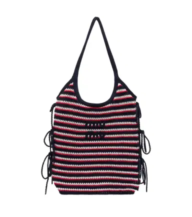 Miu Miu Ivy crochet striped shopper | Thumbnail 1 Miu Miu Ivy crochet striped shopper | Thumbnail 1