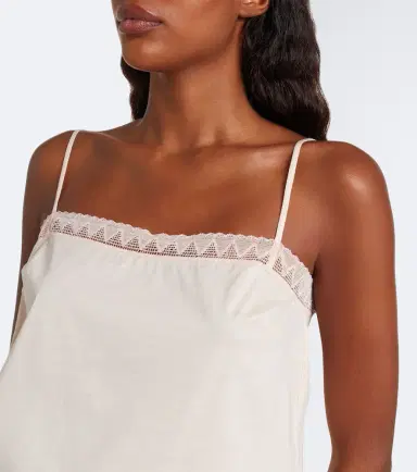 Eres Sensoriel lace-trimmed cotton camisole | Thumbnail 4 Eres Sensoriel lace-trimmed cotton camisole | Thumbnail 4