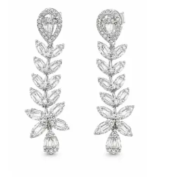 Wish Fine Jewelry 1.10ct Diamond 18K Gold Dangle Earrings | Thumbnail 1 Wish Fine Jewelry 1.10ct Diamond 18K Gold Dangle Earrings | Thumbnail 1