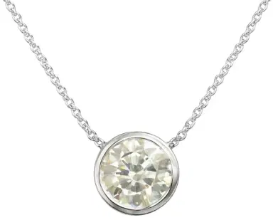 Wish Fine Jewelry 2.00ct Diamond 18K Gold Bezel Necklace | Thumbnail 1 Wish Fine Jewelry 2.00ct Diamond 18K Gold Bezel Necklace | Thumbnail 1
