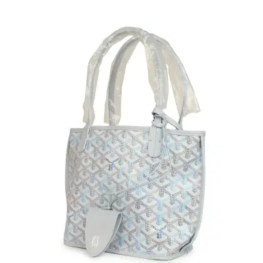 goyard Goyard Goyardine Anjou Polar Blue Mini Bag Palladium Hardware | Thumbnail 5 goyard Goyard Goyardine Anjou Polar Blue Mini Bag Palladium Hardware | Thumbnail 5