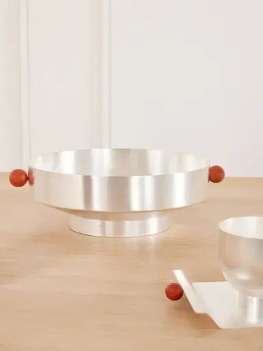 Natalia Criado Silver-plated And Stone Bowl | Thumbnail 2 Natalia Criado Silver-plated And Stone Bowl | Thumbnail 2