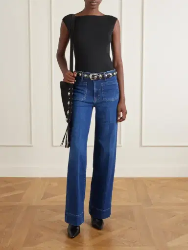 Frame Le Slice Slim Palazzo Long High-rise Wide-leg Jeans | Thumbnail 2 Frame Le Slice Slim Palazzo Long High-rise Wide-leg Jeans | Thumbnail 2