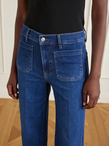 Frame Le Slice Slim Palazzo Long High-rise Wide-leg Jeans | Thumbnail 5 Frame Le Slice Slim Palazzo Long High-rise Wide-leg Jeans | Thumbnail 5