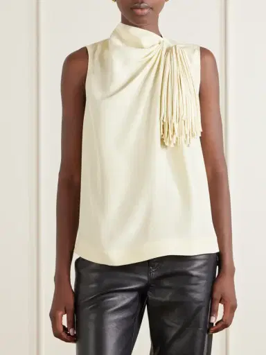 Altuzarra Alden Fringe-trimmed Silk Top | Thumbnail 3 Altuzarra Alden Fringe-trimmed Silk Top | Thumbnail 3