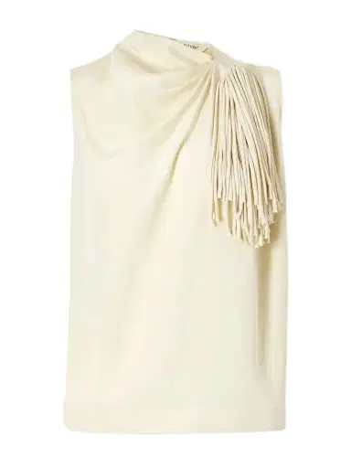 Altuzarra Alden Fringe-trimmed Silk Top | Thumbnail 1 Altuzarra Alden Fringe-trimmed Silk Top | Thumbnail 1