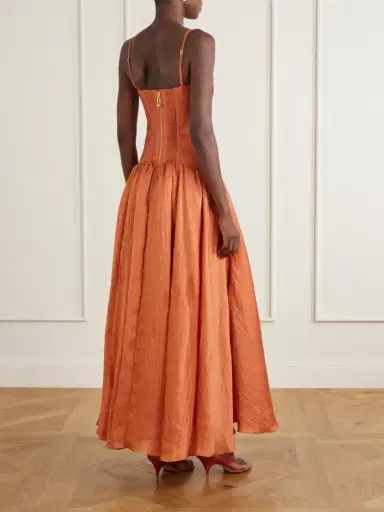 Aje Contour Gathered Lyocell-blend Maxi Dress | Thumbnail 3 Aje Contour Gathered Lyocell-blend Maxi Dress | Thumbnail 3