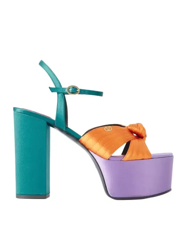Crasher 125 Vlogo-embellished Knotted Satin Sandals Crasher 125 Vlogo-embellished Knotted Satin Sandals