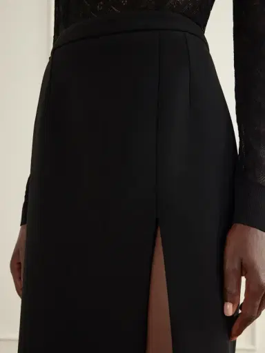 Dolce & Gabbana Front-slit Wool Midi Skirt | Thumbnail 4 Dolce & Gabbana Front-slit Wool Midi Skirt | Thumbnail 4