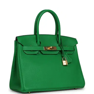 HERMÈS Hermes Birkin 30 Bambou Clemence Gold Hardware | Thumbnail 2 HERMÈS Hermes Birkin 30 Bambou Clemence Gold Hardware | Thumbnail 2