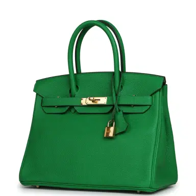 HERMÈS Hermes Birkin 30 Bambou Clemence Gold Hardware | Thumbnail 5 HERMÈS Hermes Birkin 30 Bambou Clemence Gold Hardware | Thumbnail 5