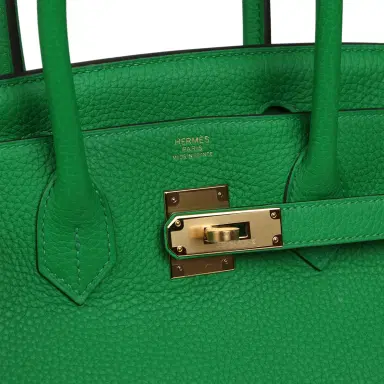 HERMÈS Hermes Birkin 30 Bambou Clemence Gold Hardware | Thumbnail 7 HERMÈS Hermes Birkin 30 Bambou Clemence Gold Hardware | Thumbnail 7