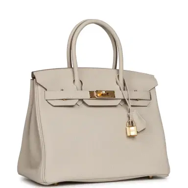 HERMÈS Hermes Birkin 30 Craie Togo Gold Hardware | Thumbnail 2 HERMÈS Hermes Birkin 30 Craie Togo Gold Hardware | Thumbnail 2