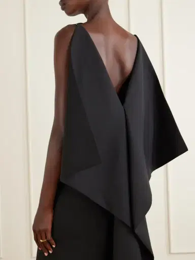 Jil Sander Open-back Silk And Wool-blend Midi Dress | Thumbnail 4 Jil Sander Open-back Silk And Wool-blend Midi Dress | Thumbnail 4