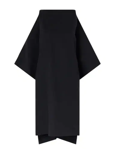 Jil Sander Open-back Silk And Wool-blend Midi Dress | Thumbnail 1 Jil Sander Open-back Silk And Wool-blend Midi Dress | Thumbnail 1