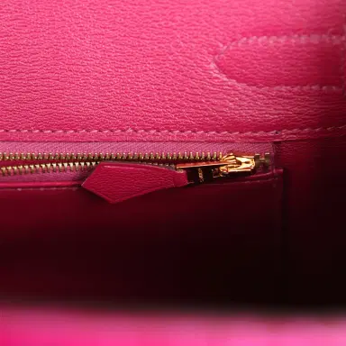 HERMÈS Hermes Birkin 30 Rose Pourpre Shiny Porosus Crocodile Gold Hardware | Thumbnail 8 HERMÈS Hermes Birkin 30 Rose Pourpre Shiny Porosus Crocodile Gold Hardware | Thumbnail 8