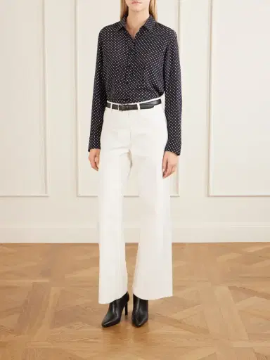 Nili Lotan Gaia Polka-dot Silk Crepe De Chine Shirt | Thumbnail 2 Nili Lotan Gaia Polka-dot Silk Crepe De Chine Shirt | Thumbnail 2