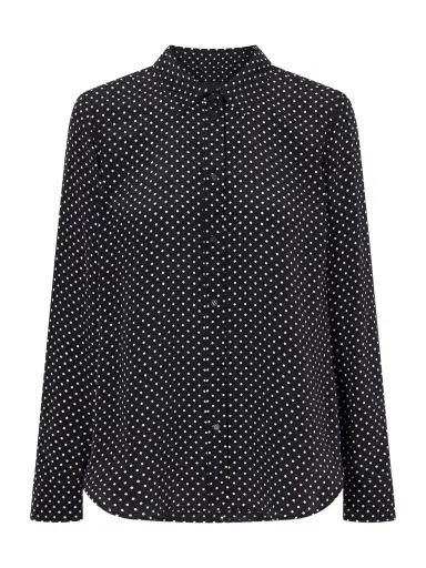 Nili Lotan Gaia Polka-dot Silk Crepe De Chine Shirt | Thumbnail 1 Nili Lotan Gaia Polka-dot Silk Crepe De Chine Shirt | Thumbnail 1