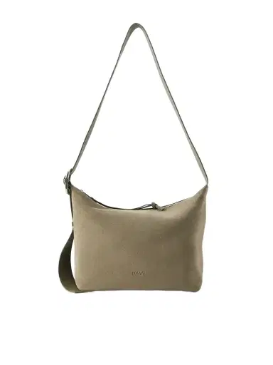 Loewe Loop Medium Suede Shoulder Bag | Thumbnail 1 Loewe Loop Medium Suede Shoulder Bag | Thumbnail 1