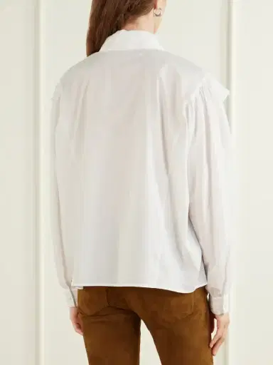 Frame The Equestrian Cotton-poplin Shirt | Thumbnail 4 Frame The Equestrian Cotton-poplin Shirt | Thumbnail 4