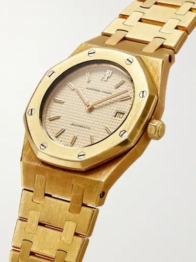 Stephanie Windsor + Audemars Piguet Vintage 1980s Royal Oak Automatic 18-karat Gold Watch | Thumbnail 3 Stephanie Windsor + Audemars Piguet Vintage 1980s Royal Oak Automatic 18-karat Gold Watch | Thumbnail 3
