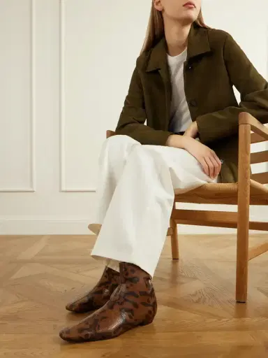 Proenza Schouler Trap 20 Snake-effect Leather Ankle Boots | Thumbnail 2 Proenza Schouler Trap 20 Snake-effect Leather Ankle Boots | Thumbnail 2