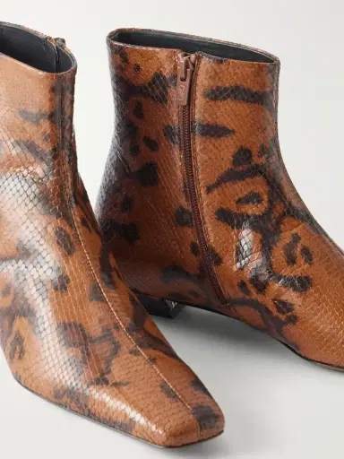 Proenza Schouler Trap 20 Snake-effect Leather Ankle Boots | Thumbnail 5 Proenza Schouler Trap 20 Snake-effect Leather Ankle Boots | Thumbnail 5