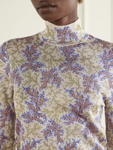 Rabanne Intarsia-knit Turtleneck Sweater | Thumbnail 4 Rabanne Intarsia-knit Turtleneck Sweater | Thumbnail 4