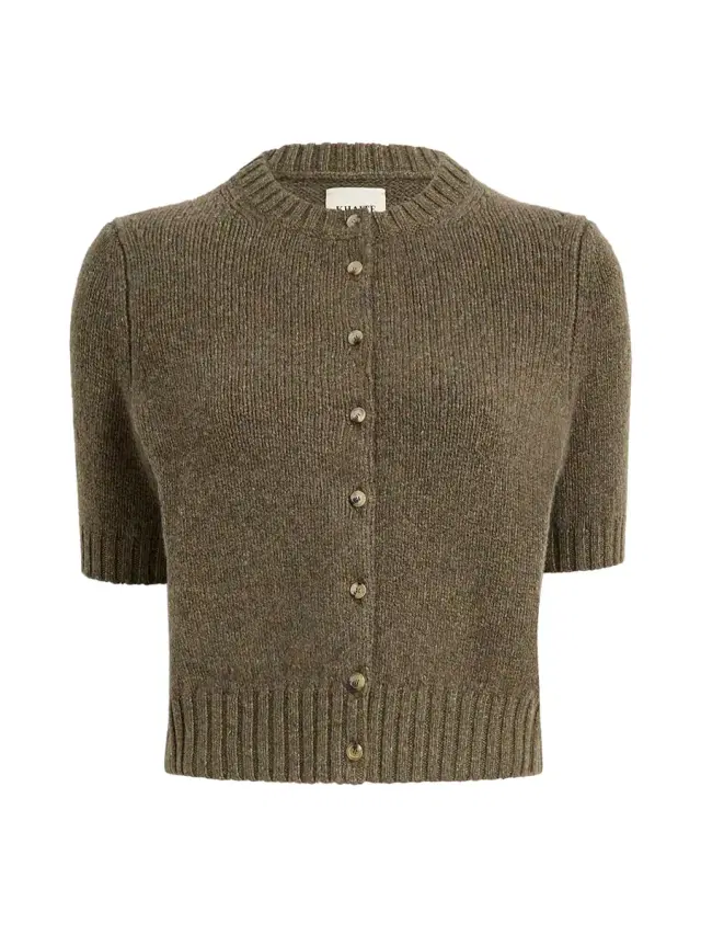 Nora Cashmere Short-Sleeve Cardigan Nora Cashmere Short-Sleeve Cardigan