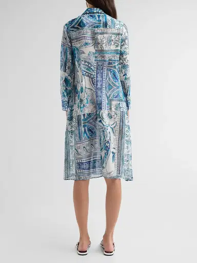 Johnny Was Women's Athene Relaxed Cotton-Silk Shirtdress - Athene | Thumbnail 3 Johnny Was Women's Athene Relaxed Cotton-Silk Shirtdress - Athene | Thumbnail 3