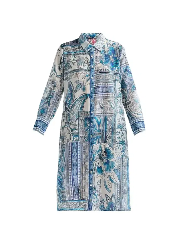 Women's Athene Relaxed Cotton-Silk Shirtdress - Athene Women's Athene Relaxed Cotton-Silk Shirtdress - Athene