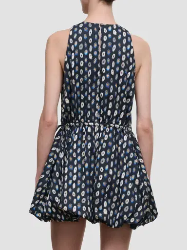 Staud Women's Molly Cotton Bubble-Hem Mini Dress | Thumbnail 2 Staud Women's Molly Cotton Bubble-Hem Mini Dress | Thumbnail 2
