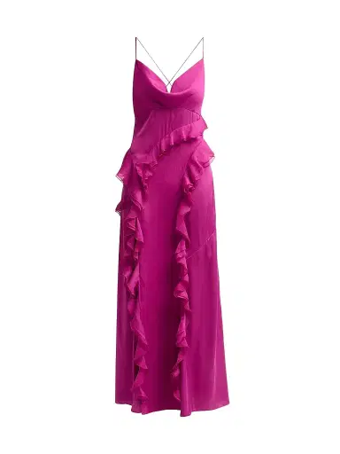 Ronny Kobo Women's Deon Ruffle Maxi Dress - Rouge | Thumbnail 1 Ronny Kobo Women's Deon Ruffle Maxi Dress - Rouge | Thumbnail 1