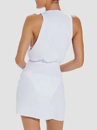 ViX by Paula Hermanny Women's Karina Cover-Up Mini Dress - White | Thumbnail 3 ViX by Paula Hermanny Women's Karina Cover-Up Mini Dress - White | Thumbnail 3