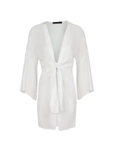 ViX by Paula Hermanny Women's Perola Short Cover-Up Dress - Off White | Thumbnail 1 ViX by Paula Hermanny Women's Perola Short Cover-Up Dress - Off White | Thumbnail 1