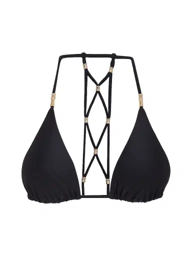 ViX by Paula Hermanny Women's Lucy Triangle Bikini Top - Black | Thumbnail 1 ViX by Paula Hermanny Women's Lucy Triangle Bikini Top - Black | Thumbnail 1