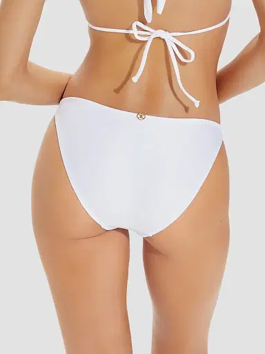 ViX by Paula Hermanny Women's Paula Knotted Bikini Bottom - White | Thumbnail 3 ViX by Paula Hermanny Women's Paula Knotted Bikini Bottom - White | Thumbnail 3